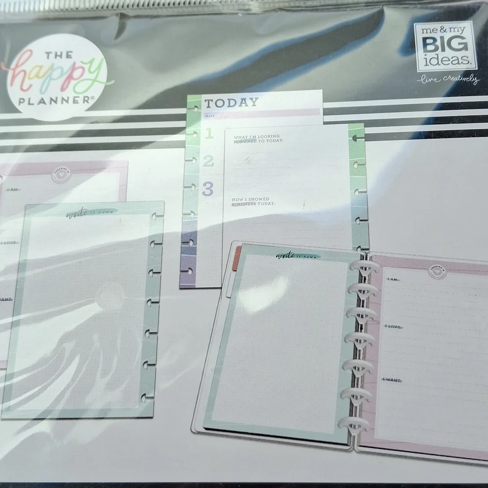 The Happy Planner Wellness Paper Refill Pastel Purple Pages
